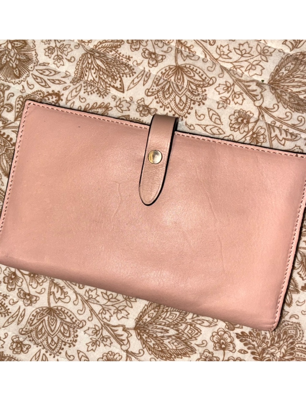 Genuine Leather Pale Pink Women's Wallet/Clutch - Picture 3 of 13